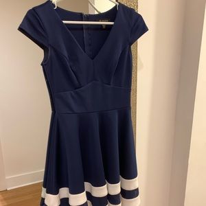 Navy blue & white dress